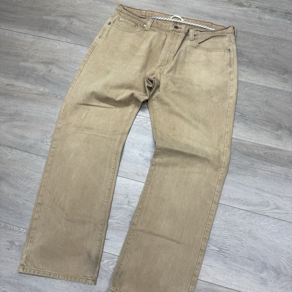 LL Bean 100% Cotton Canvas Style Khaki Pants‎ Men's Sz 40x32 Outdoor Casual